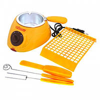 Електрична машина для плавлення шоколаду з інструментами