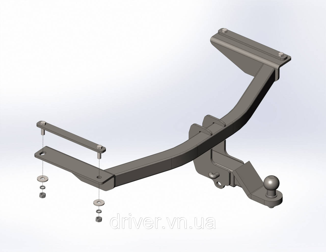 Фаркоп MAZDA CX-9 2016- Вставка під квадрат, фото 1