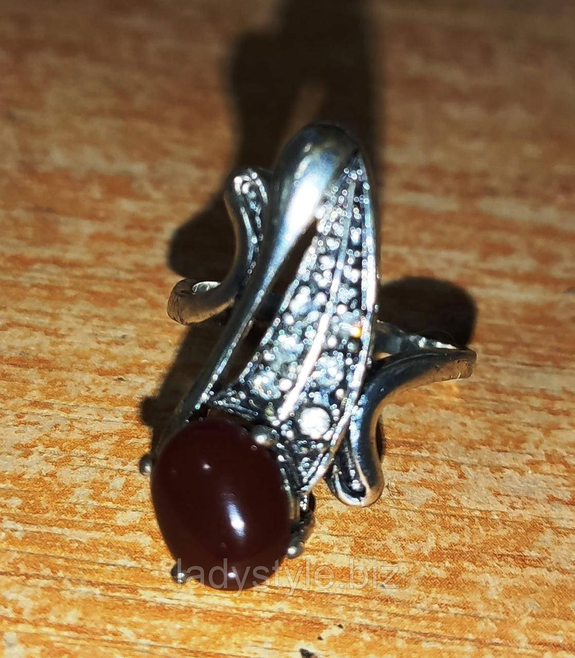 Кольцо с сардониксом "Рыбка", размер 18 - фото 5 - id-p1294697822