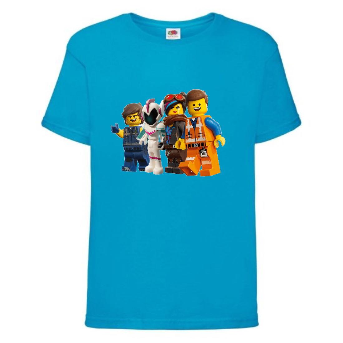 Футболка Лего Нинзяго Лего Муві (Lego-01) блакитна 104-116-128-140-152-164 розмір