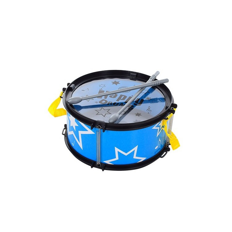 Дитячий іграшковий музичний пластиковий Барабан 2 палички Metr+ 3520 синій, фото 1