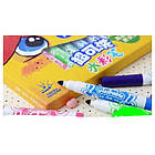 Дитячі товсті водні фломастери Super Washable, змиваються водою на водній основі 12 кольорів Marco 1632-12, фото 3