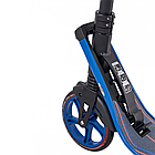 Двоколісний складаний алюмінієвий міської самокат з ручним гальмом Maraton Concept 210 (синій), фото 3