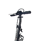 Двоколісний складаний алюмінієвий міської самокат з ручним гальмом Maraton Concept 210 (синій), фото 6