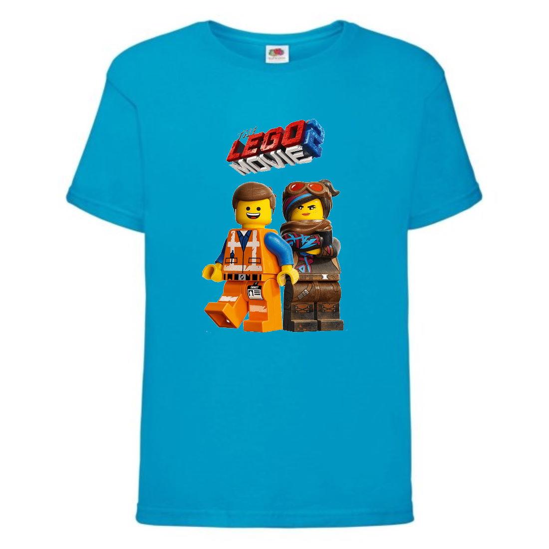 Футболка Лего Нинзяго Лего Муві (Lego-06) блакитна 104-116-128-140-152-164 розмір