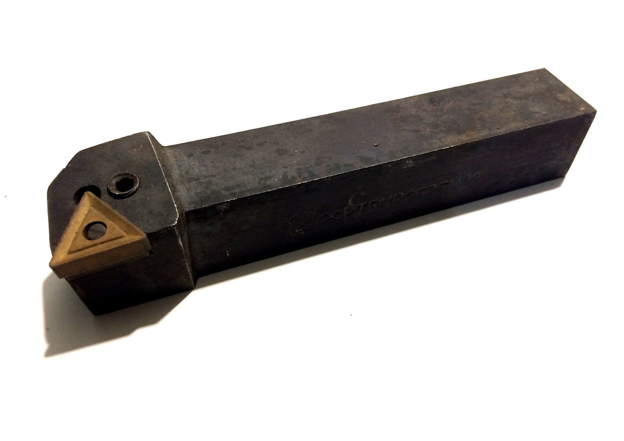 Різець підрізний PTGNR 2525 М22 з механічним кріпленням т/с 3-гранної пластини. СРСР