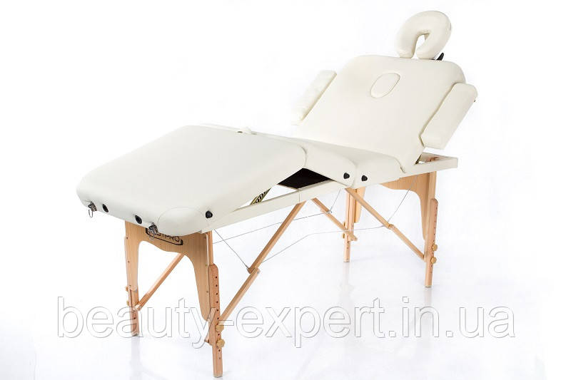 Складаний стіл масажний переносний із регулюванням знімного підголівника та заокругленими кутами RESTPRO VIP 4, фото 1