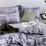 Постільна білизна Двоспальна з простирадлом на гумці 160х200+20 см  ⁇  Комплект постільної білизни Фланель на гумі, фото 3