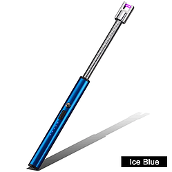 Універсальна гнучка кухонна імпульсна USB запальничка для плити мангалу та іншого кольору Ice Blue