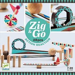 Дерев'яний конструктор Djeco  Zig & Go 28 дет. DJ05640
