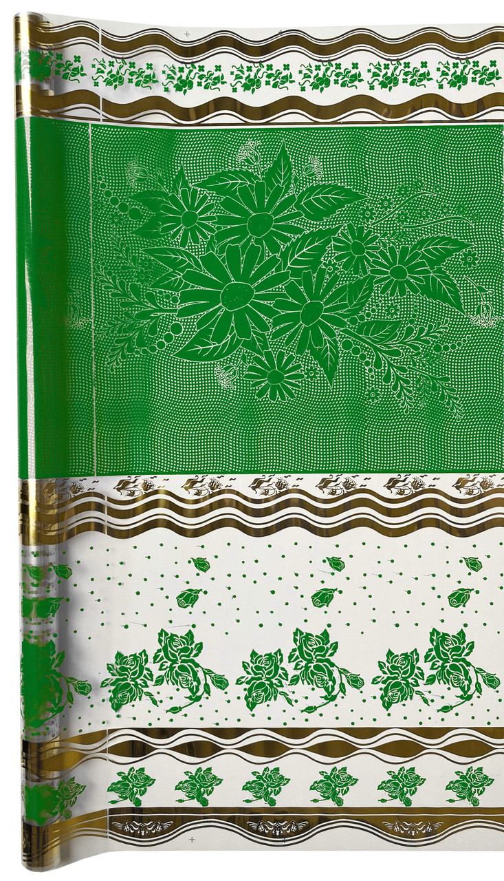 Плівка тонована Квіти темно-зелена 60 см х 9 метрів, фото 1