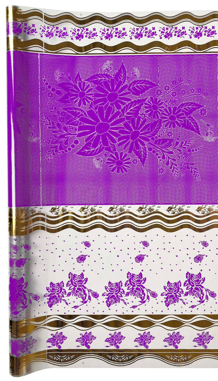 Плівка тонована Квіти темно-фіолетова 60 см х 9 метрів, фото 1