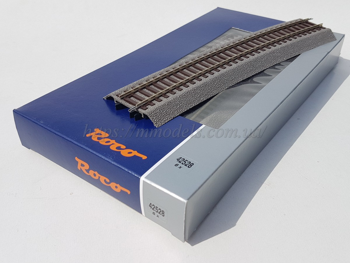 Професійний рейковий матеріал Roco Line R10 на призмі, масштабу 1:87. Roco Line 42528