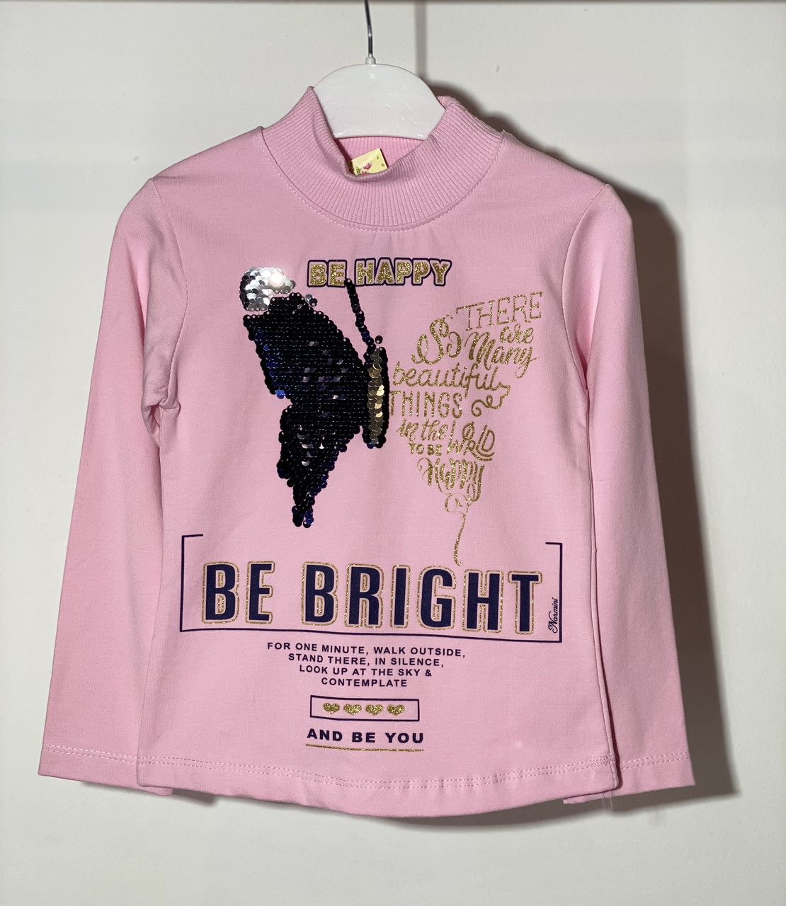 Водолазка утеплена для дівчинки Narmini 5810 92 см Рожевий