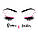 Вінілова наклейка Brows and Lashes 2 (брови вії яскраві очі декор салону краси) матова 1250х775 мм, фото 3