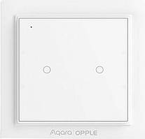 Вимикач Aqara Opple Wireless Switch (Wall-Attached Double-Button) (1xCR2032) (WXCJKG11LM)