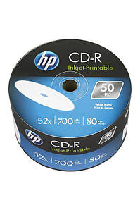 CD-R диски для аудіо, принтові Hewlett-Packard Printable Shrink/50