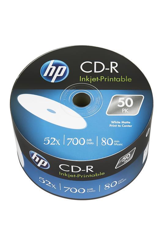 CD-R диски для аудио, принтовые Hewlett-Packard Рrintable Shrink/50 - фото 1 - id-p641287992