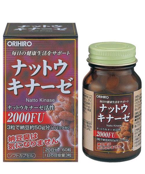 Натокіназа Orihiro 60 капсул, фото 1
