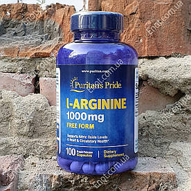 Л-Аргінін Puritan's Pride L-Arginine 1000 мг 100 капсул