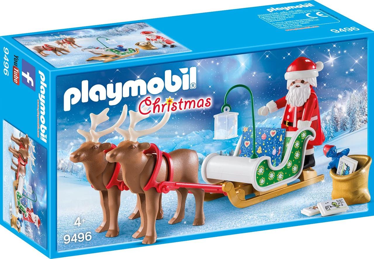 Плеймобил Playmobil 9496 Санта в возі з оленямии Christmas santa's Sleigh