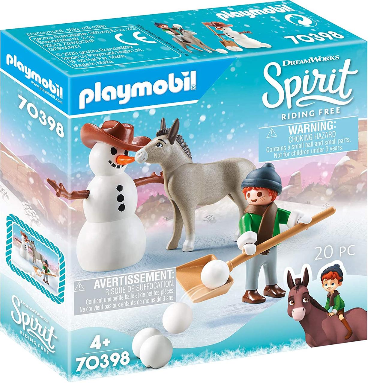 Плеймобил Playmobil 70398 Спірит Зимовий веселощі Спіпа і Містера Морквини Spirit Riding Free Snow Time