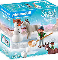 Плеймобил Playmobil 70398 Спірит Зимовий веселощі Спіпа і Містера Морквини Spirit Riding Free Snow Time