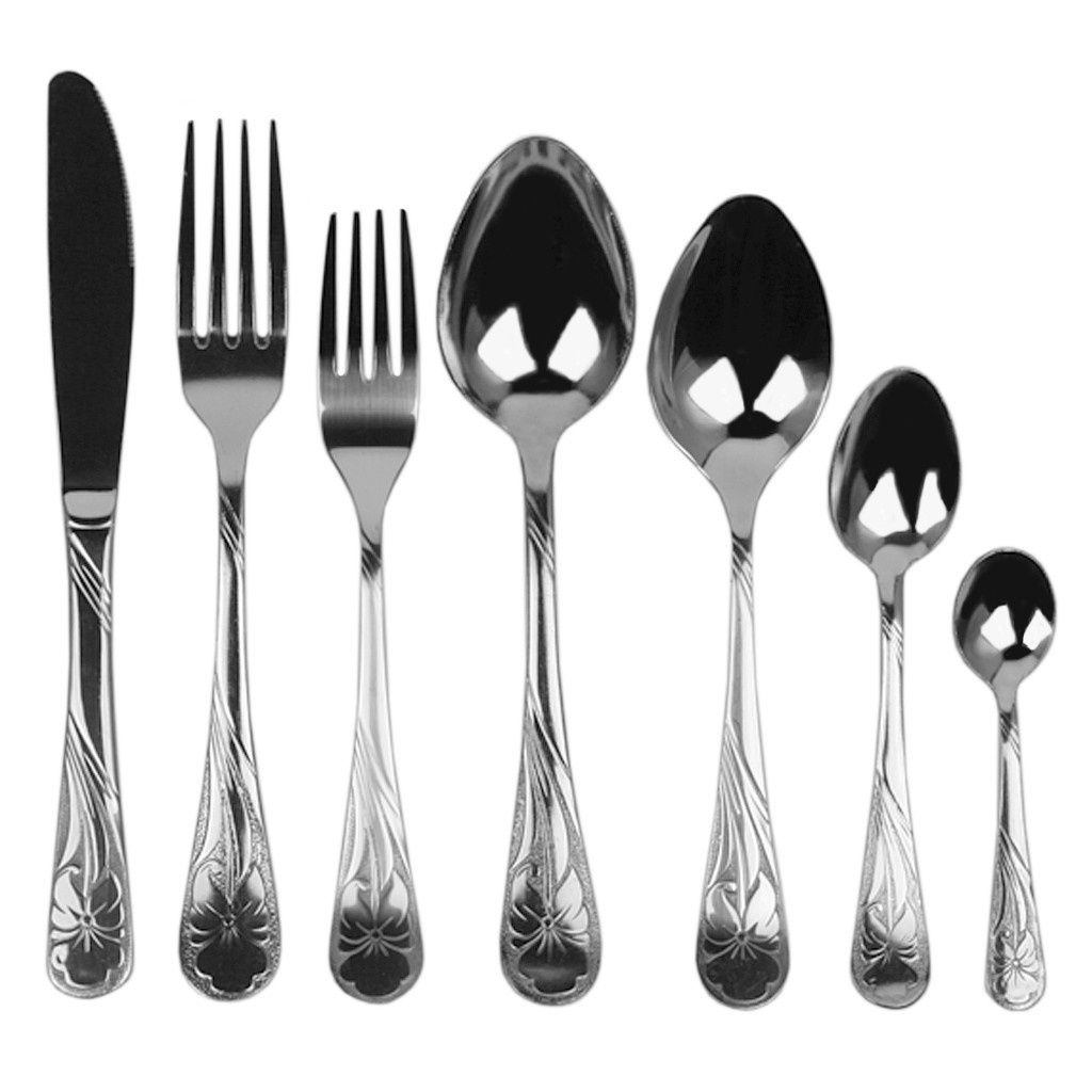 Ложка кавова "Орхідея" L10,5см 1 сорт / ціна за 1 шт