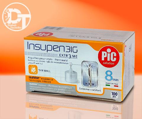 Голки для шприц-ручок Інсупен (Insupen) універсальні 8 мм 31G ( 0,25 мм) — 100 шт.
