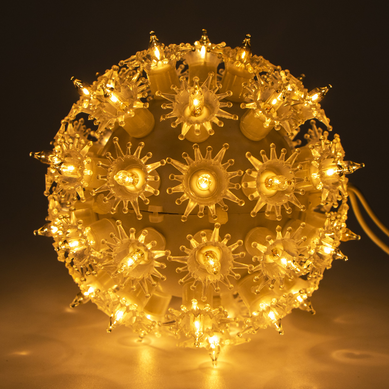Світлодіодна декорація - куля що світиться, 12 см, 50л, жовта, IP44 (050390)