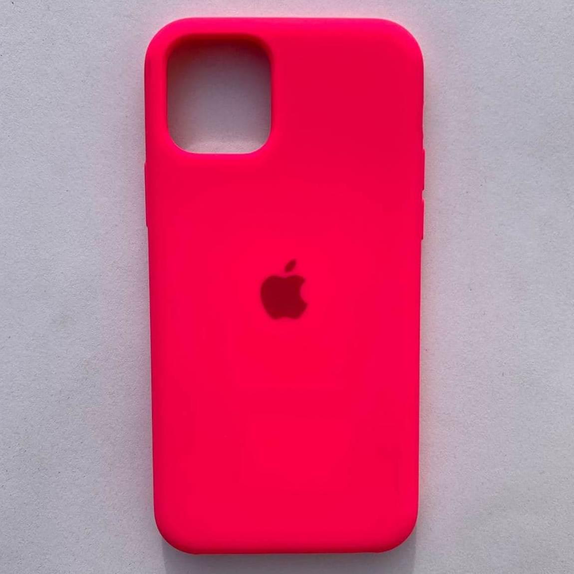 Чохол-накладка Silicone Case для Apple iPhone 11 Pro Max Neon Pink