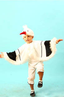 Карнавальний костюм Лелека, костюм «Цапля», дитячий костюм Лелека, костюм «Цаплі» 134