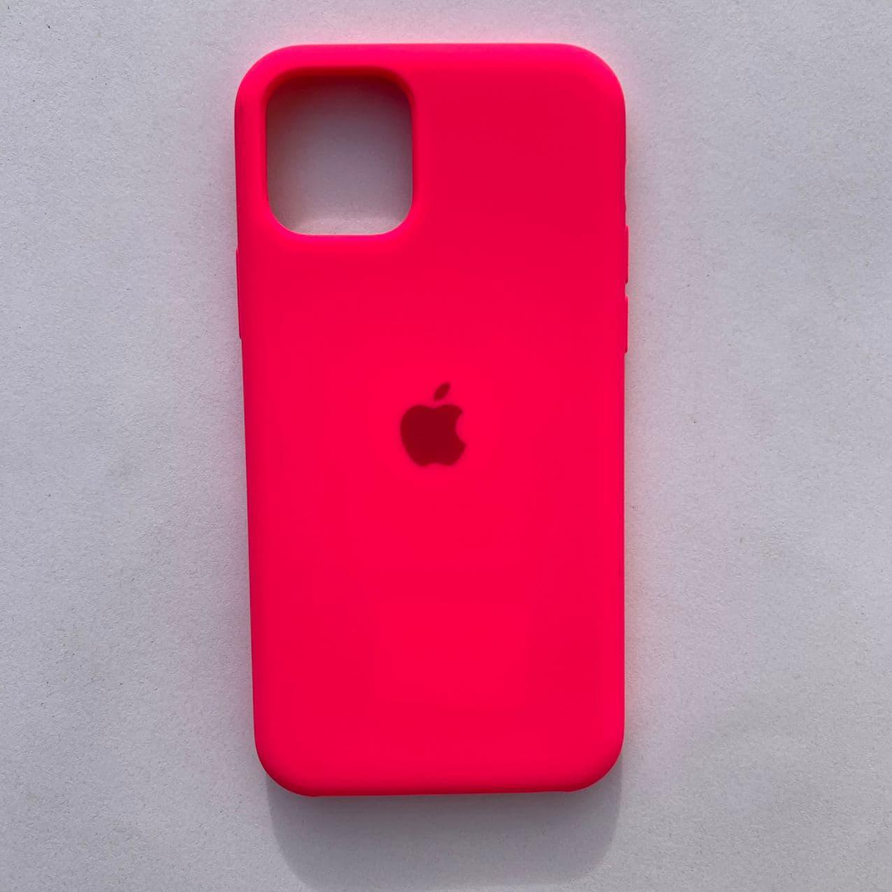 Чохол-накладка Silicone Case для Apple iPhone 11 Pro Neon Pink