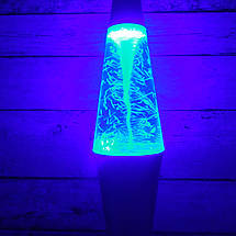 Лампа Торнадо світильник нічник яскраві кольори RGB Tornado Lamp Висота 36 см Лава Лампа (Справжні фото), фото 2