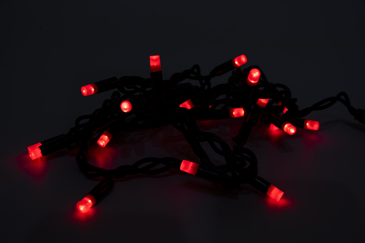 Світлодіодна новорічна гірлянда, 2 м, 20 л, червоний, IP44, LED (040520), фото 1