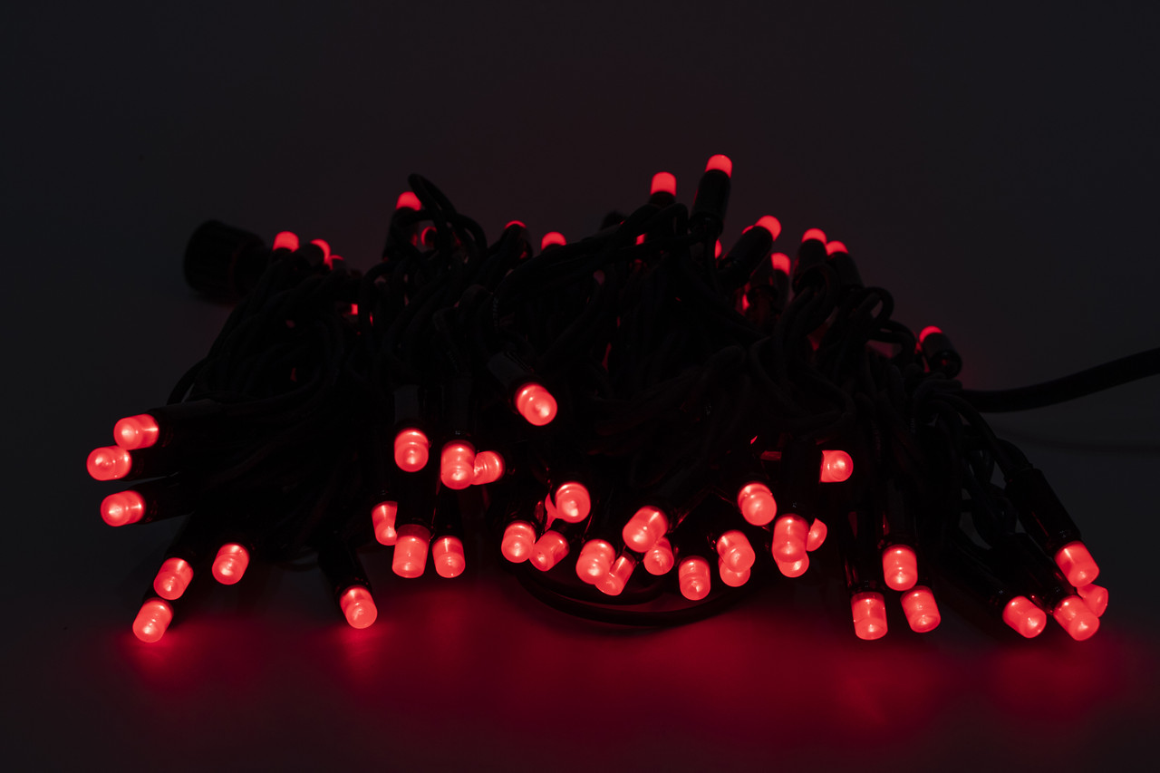 Світлодіодна новорічна гірлянда, 8 м, 80 л, червоний, IP44, LED (040612), фото 1