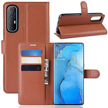 Чохол-книжка Litchie Wallet для Oppo Reno 3 Pro Brown