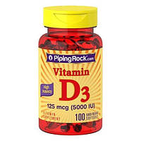 PipingRock High Potency Vitamin D3 5000 IU 100 Soft