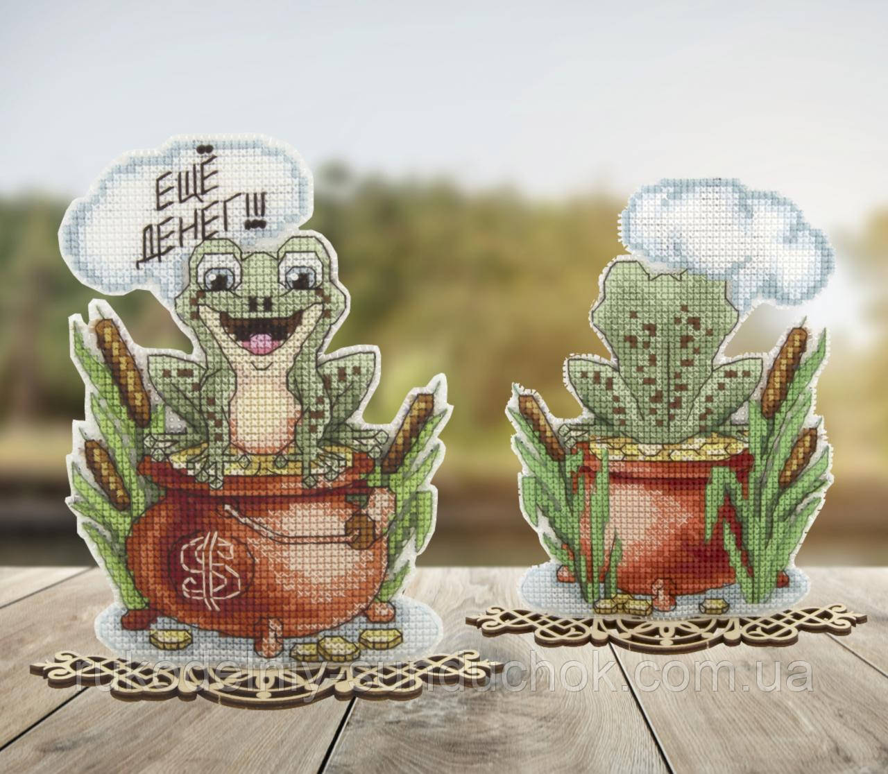 Набір для вишивання хрестом Crystal Art "Грошова жабка" Т-68