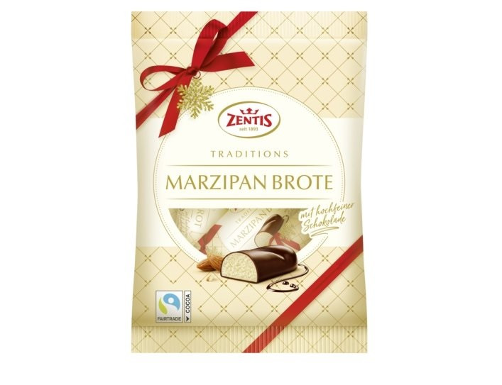 Марципан в шоколаді Zentis Marzipan Brote Traditions 200 г Німеччина