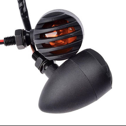 2 шт. Кастом класичні мотоперевертники металеві в решітку (Chopper, Bobber, Cafe Racer), фото 1