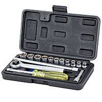 Набір насадок торцевих 1/4 "в кейсі 16шт GRAD