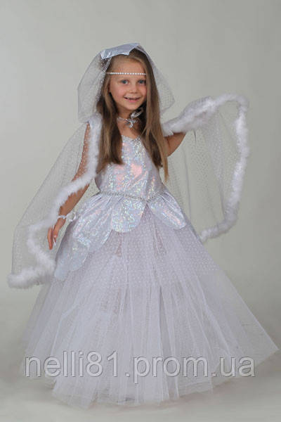 Карнавальный костюм Лебедь, костюм Лебедя для девочки 122 - фото 7 - id-p1295008445