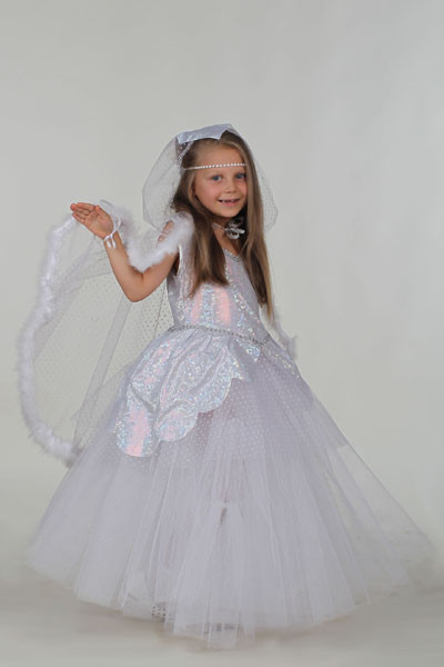 Карнавальный костюм Лебедь, костюм Лебедя для девочки 122 - фото 5 - id-p1295008445