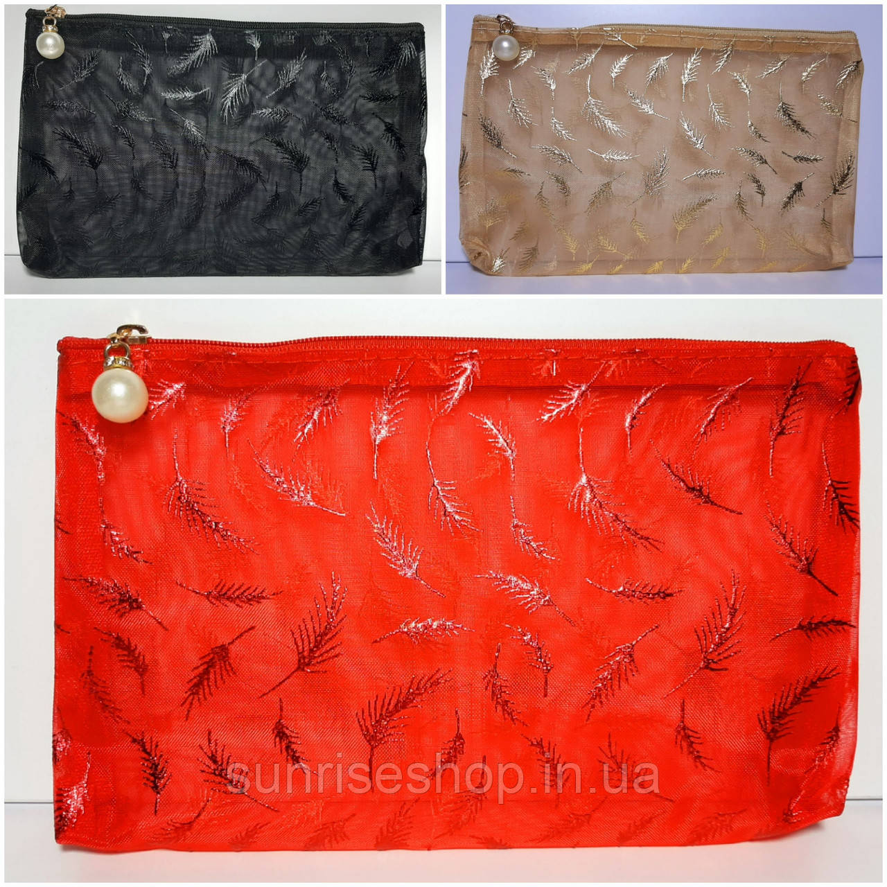 Косметичка прямокутна прозора купити гуртом