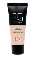 Тональный крем матирующий Maybelline New York Fit Me Matte № 102