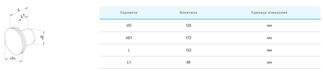 Вентилятор потолочный Вентс РО 125