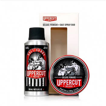 Подарунковий набір Uppercut Deluxe Pomade & Salt Spray Duo