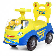 Дитяча каталка-толокар Bambi 238-DM Blue/Yellow (N008800)
