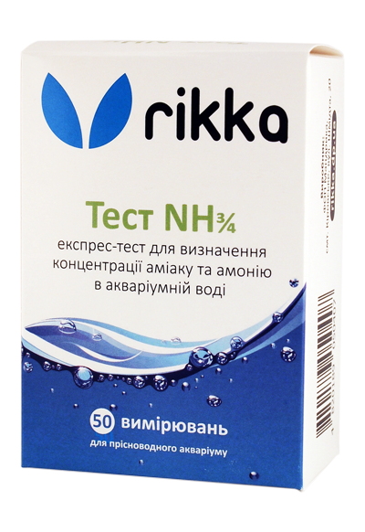 NH3/NH4 тест для акваріумної води, Rikka тест NH3/4.